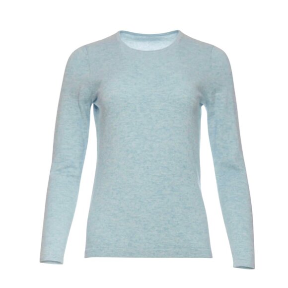 Charlotte Brody Perfect Crew Neck Sweater Womens XS Blue Long Sleeve Pullover - Picture 12 of 12